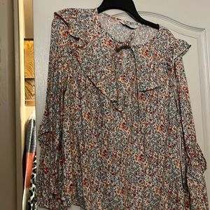 Floral blouse size large